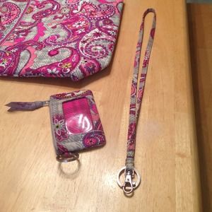 ❌Traded❌Vera Bradley lanyard and zip ID case!❤️
