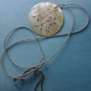 Hand painted Hawaiian shell necklace