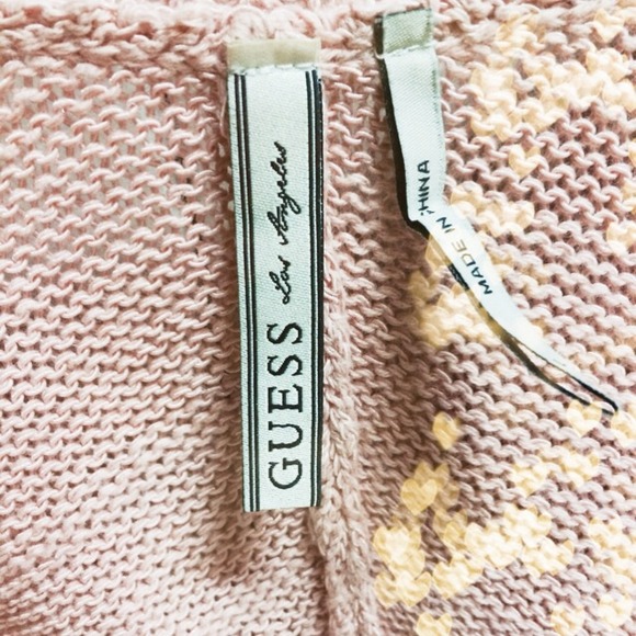 Adorable slouchy pink GUESS sweater! - Picture 2 of 3