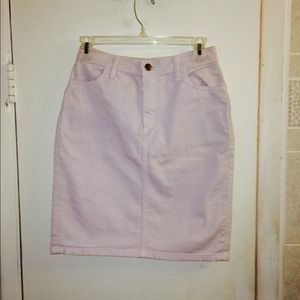 Lilac denim skirt