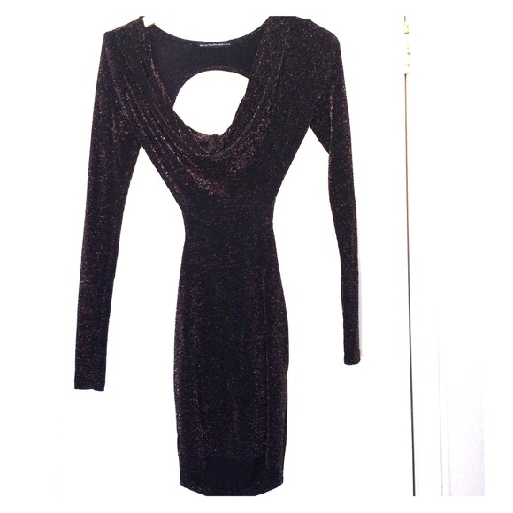 Gold/black shimmery club dress