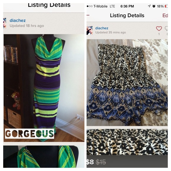 Colorful Maxi Dress and romper