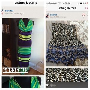 Colorful Maxi Dress and romper