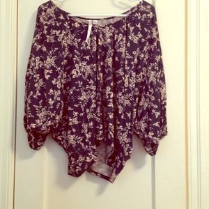 Flowy Navy Top
