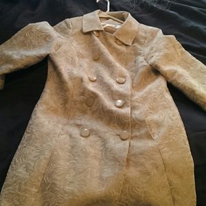 Cream/ ivory long dress blazer