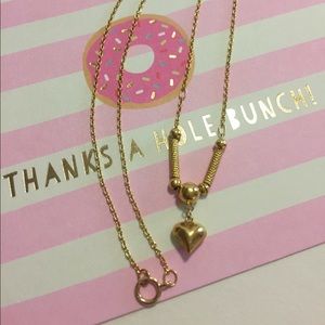 14K Gold Heart Necklace!