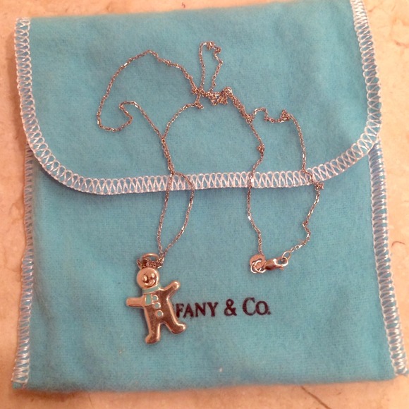 Tiffany & Co. Gingerbread Man Charm and Chain