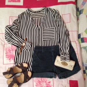 ZARA stripped top