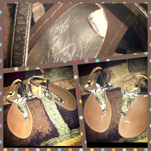 Gold sandals