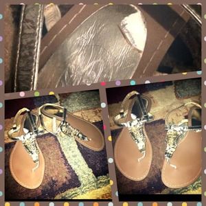 Gold sandals