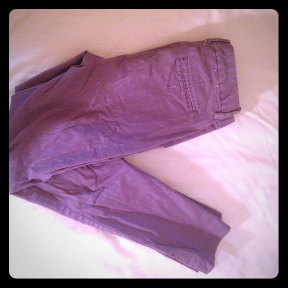 Light purple Gap Aubrey skinny cropped pants