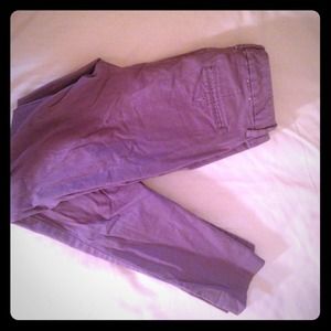 Light purple Gap Aubrey skinny cropped pants