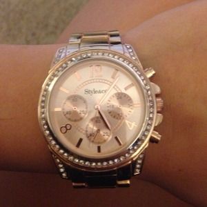 Rose gold watch