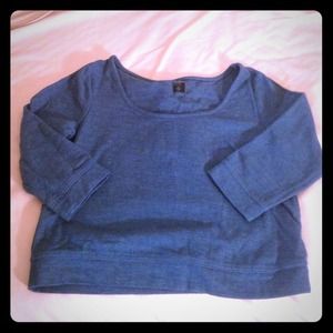 3/4 sleeve cropped top