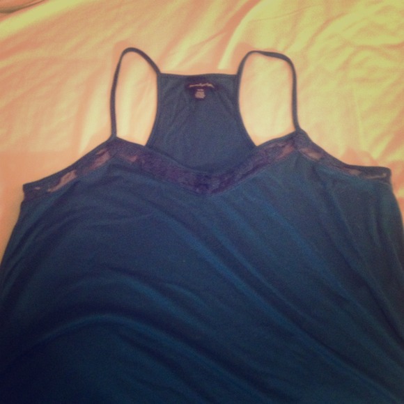 Tank with lace detail