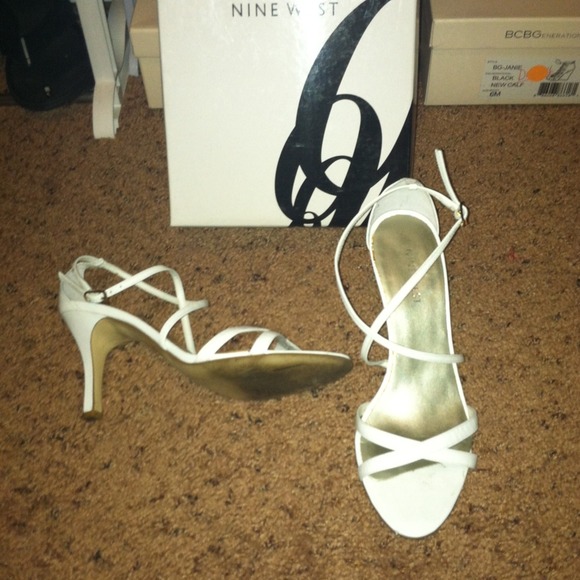 Nine West White Sandal