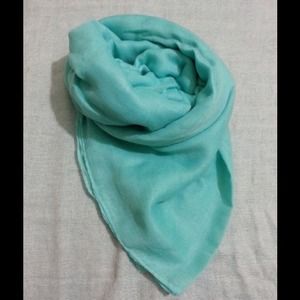 RESERVED Mint colored scarf and ivory ring