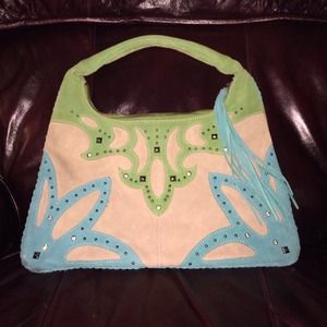 Guess leather studded handbag
