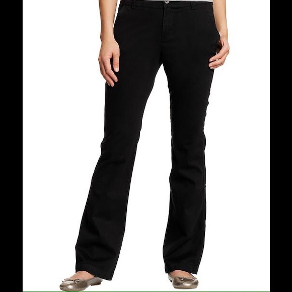 Old Navy Sweetheart Black Khaki pants size 10 TALL