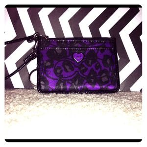 🎀SOLD🎀 AUTHENTIC COACH purple ocelot card holder