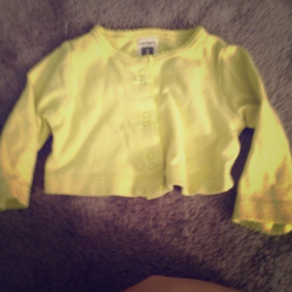 Baby girl lime green cardigan!