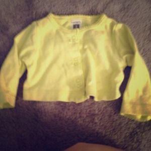 Baby girl lime green cardigan!