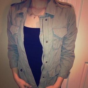 Green military style jacket $25