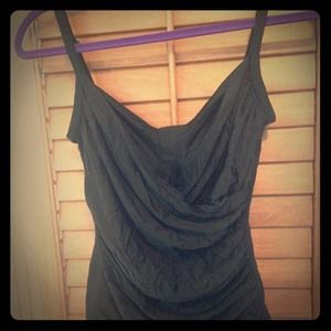 Black sexy one piece bathing suit