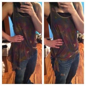 A symmetrical light sheer top