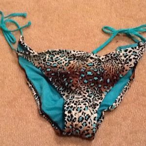 Xhilaration turquoise bathing suit bottom