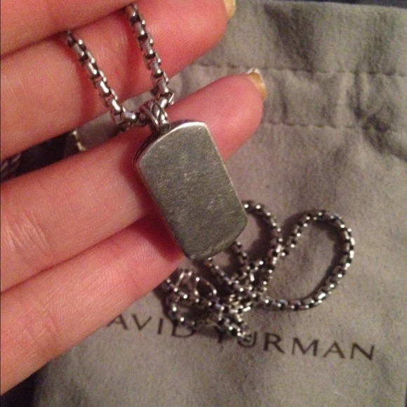 ❌SOLD❌ David Yurman Pavé Black Diamond Tag Men's - Picture 4 of 4