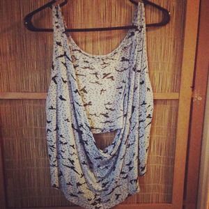 Blue bird top