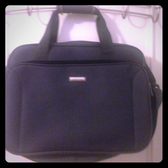 Embark laptop carrying case blue canvas
