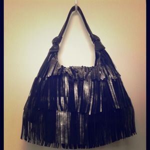 Posse' Genuine Leather Fringe Bag