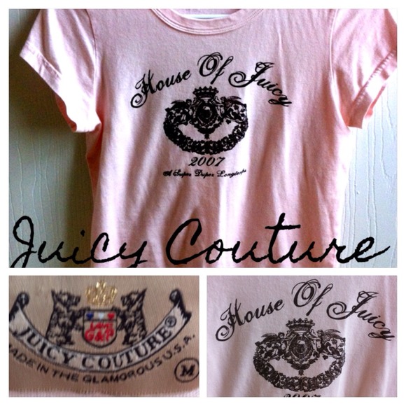 SOLD Juicy Couture Baby Pink Tee - Picture 2 of 2