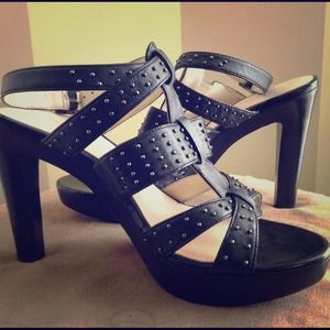 Calvin Klein Studded Leather Heels