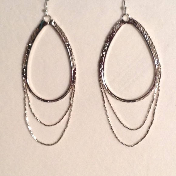 Silver dangle earrings