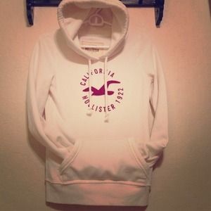 White Hollister hoodie