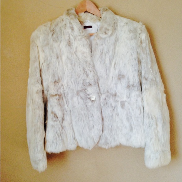 SOLD. Vintage Rabbit Fur Coat (Blazer) - Picture 2 of 2