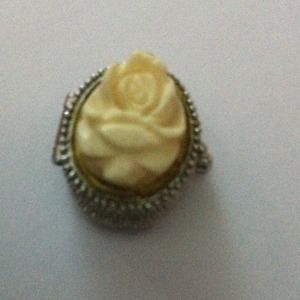 Vintage rose watch locket