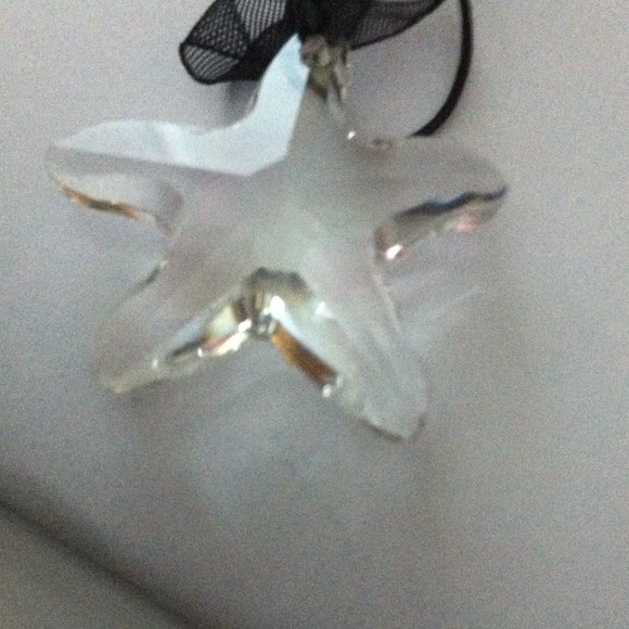 Glass starfish with ribbon necklace - Picture 1 of 1