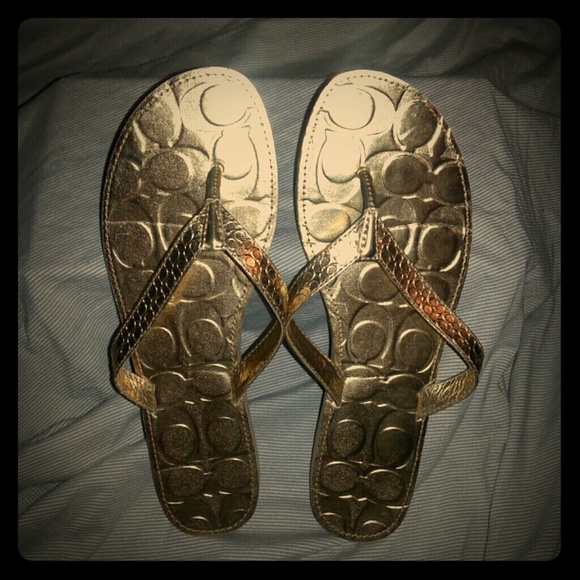 Coach flip flops