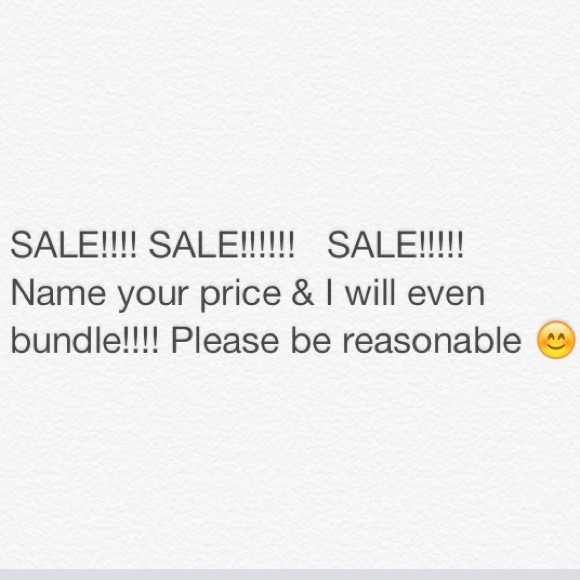 SALE! Everything must go!