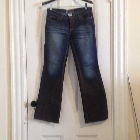 Hippie jeans with brown fade