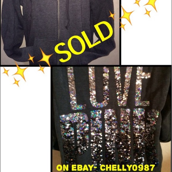 ✨SOLD EBAY✨Victoria's Secret PINK Bling Hoodie
