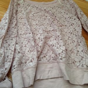 Long sleeve lace shirt