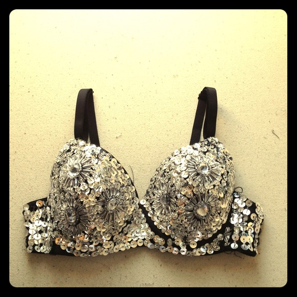 Embellished bra