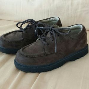 Boys brown suede shoes
