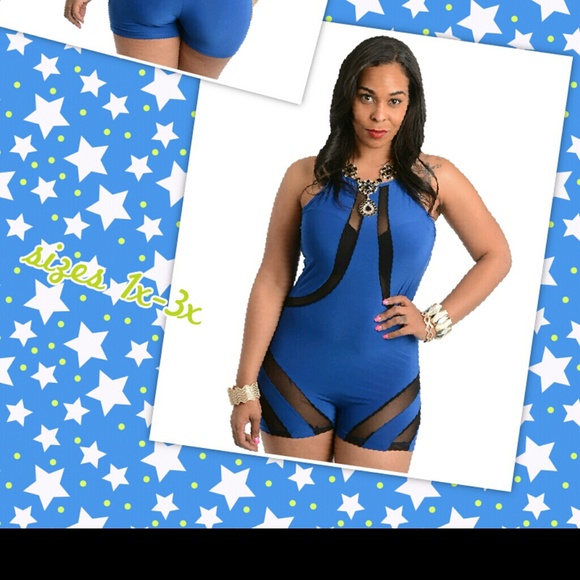 Royal blue romper