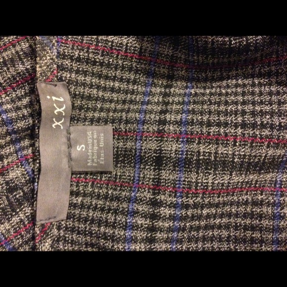 Plaid (wool look) sweetheart cut mini - Picture 3 of 3